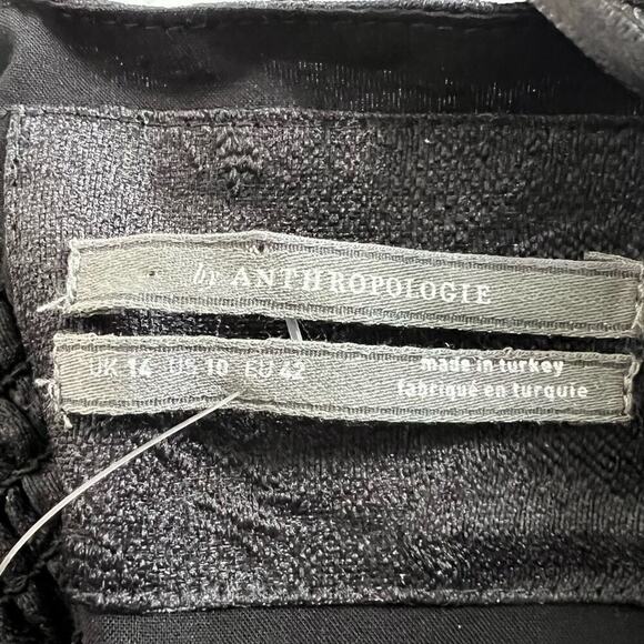 Anthropologie Jacquard Bubble Hem Dress Black Size 10 NEW - Picture 14 of 16